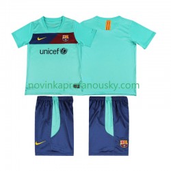FC Barcelona Dres Retro Venkovní Fotbalové Dresy pro Děti 2011 2010 Krátký rukáv