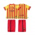 FC Barcelona Dres 2013 2014 Retro Venkovní Fotbalové Dresy pro Děti Krátký rukáv