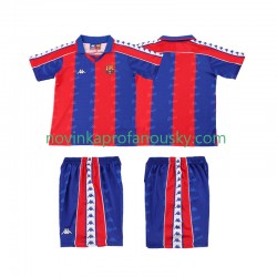 FC Barcelona Dres 1992 1995 Retro Domácí Fotbalové Dresy pro Děti Krátký rukáv