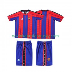 FC Barcelona Dres 1997 Retro Domácí Fotbalové Dresy pro Děti 1998 Krátký rukáv