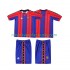 FC Barcelona Dres 1997 Retro Domácí Fotbalové Dresy pro Děti 1998 Krátký rukáv