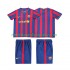 FC Barcelona Dres 2009 Retro Domácí Fotbalové Dresy pro Děti 2010 Krátký rukáv