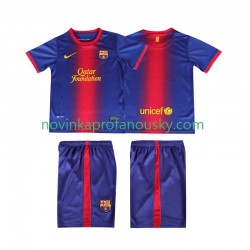 FC Barcelona Dres 2012 2013 Retro Domácí Fotbalové Dresy pro Děti Krátký rukáv