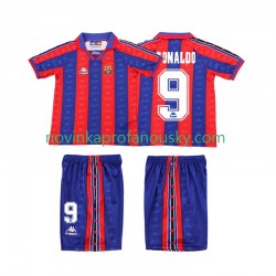 FC Barcelona Dres Ronaldo 1996 1997 Retro Domácí Fotbalové Dresy pro Děti Krátký rukáv