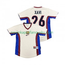 FC Barcelona Dres XAVI 26 Retro Venkovní Fotbalové Dresy pro Muže 1998 1999 Krátký rukáv