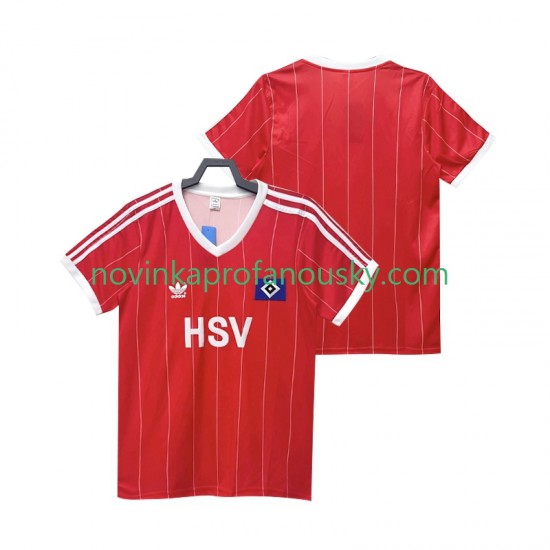 Hamburger SV Dres 1983 1984 Retro Venkovní Fotbalové Dresy pro Muže Krátký rukáv
