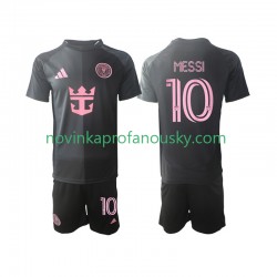 Inter Miami Dres Lionel Messi 10 Venkovní Fotbalové Dresy pro Děti 2025 Krátký rukáv