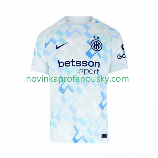 Inter Milán Dres Venkovní Fotbalové Dresy pro Muže 2025-2026 Krátký rukáv