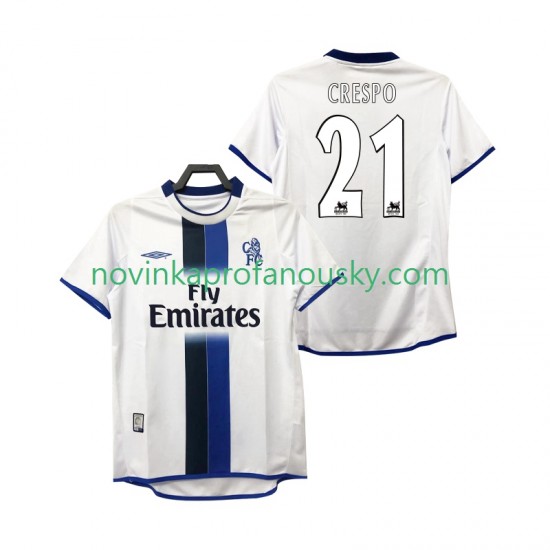 Inter Milán Dres CRESPO 21 2003 Retro Venkovní Fotbalové Dresy pro Muže 2004 Krátký rukáv