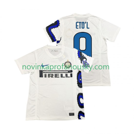 Inter Milán Dres ETOL 9 Retro Venkovní Fotbalové Dresy pro Muže 2011 2010 Krátký rukáv