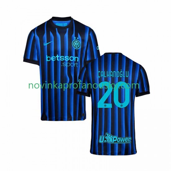 Inter Milán Dres Hakan Calhanoglu 20 Domácí Fotbalové Dresy pro Muže 2025-2026 Krátký rukáv