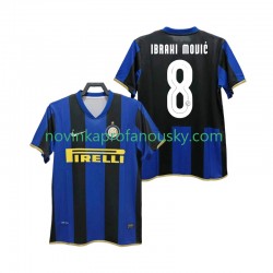 Inter Milán Dres Ibrahimović 8 Champions League 2009 Retro Domácí Fotbalové Dresy pro Muže 2008 Krátký rukáv