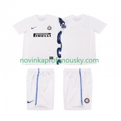 Inter Milán Dres Retro Venkovní Fotbalové Dresy pro Děti 2011 2010 Krátký rukáv