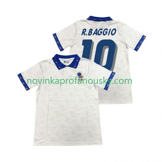Itálie Dres Roberto Baggio 10 Retro Venkovní Fotbalové Dresy pro Muže 1994 Krátký rukáv