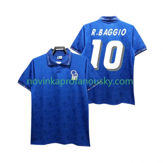 Itálie Dres Roberto Baggio 10 Retro Domácí Fotbalové Dresy pro Muže 1994 Krátký rukáv