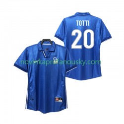 Itálie Dres Totti 20 Retro Domácí Fotbalové Dresy pro Muže 1998 Krátký rukáv