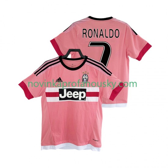 Juventus Dres Cristiano Ronaldo 7 2016 2017 Retro Venkovní Fotbalové Dresy pro Muže Krátký rukáv
