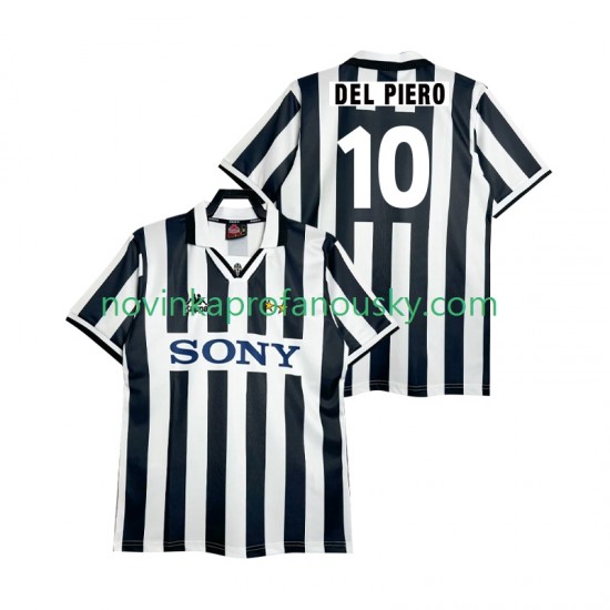 Juventus Dres DEL PIERO 10 1995 1996 Retro Domácí Fotbalové Dresy pro Muže Krátký rukáv