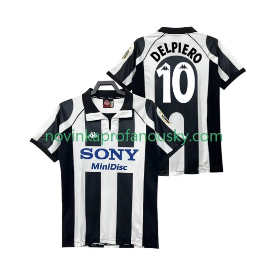 Juventus Dres DEL PIERO 10 1997 Retro Domácí Fotbalové Dresy pro Muže 1998 Krátký rukáv