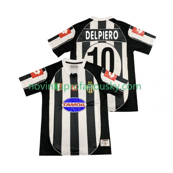 Juventus Dres DEL PIERO 10 2003 Retro Domácí Fotbalové Dresy pro Muže 2002 Krátký rukáv