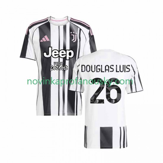 Juventus Dres Douglas Luiz 26 Domácí Fotbalové Dresy pro Muže 2025-2026 Krátký rukáv