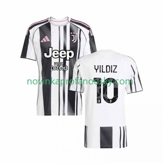 Juventus Dres Kenan Yildiz 10 Domácí Fotbalové Dresy pro Muže 2025-2026 Krátký rukáv