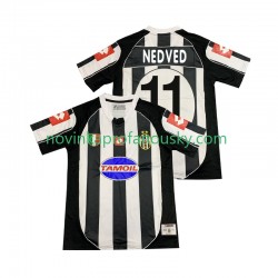 Juventus Dres NEDVED 11 2003 Retro Domácí Fotbalové Dresy pro Muže 2002 Krátký rukáv