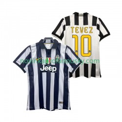 Juventus Dres TEVEZ 10 2014 2015 Retro Domácí Fotbalové Dresy pro Muže Krátký rukáv