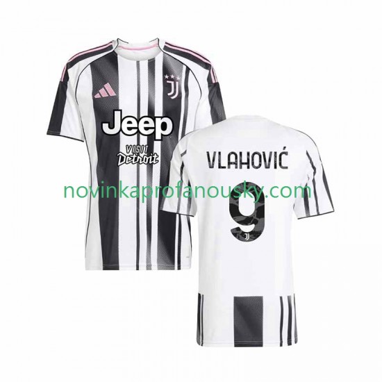 Juventus Dres Vlahovic 9 Domácí Fotbalové Dresy pro Muže 2025-2026 Krátký rukáv