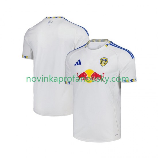 Leeds United Dres Domácí Fotbalové Dresy pro Muže 2025-2026 Krátký rukáv