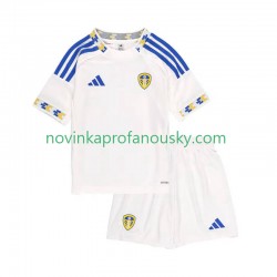 Leeds United Dres Domácí Fotbalové Dresy pro Děti 2025-2026 Krátký rukáv