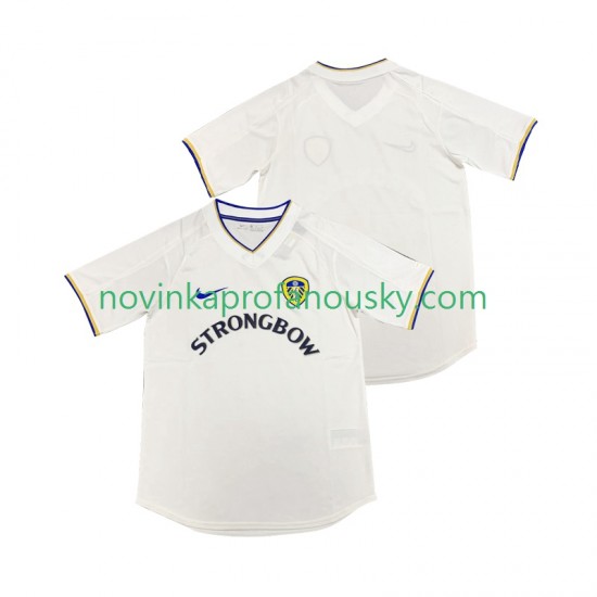 Leeds United Dres 2000 2001 Retro Domácí Fotbalové Dresy pro Muže Krátký rukáv