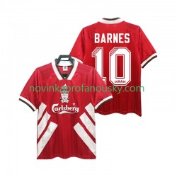 Liverpool Dres BARNES 10 1993 1995 Retro Domácí Fotbalové Dresy pro Muže Krátký rukáv