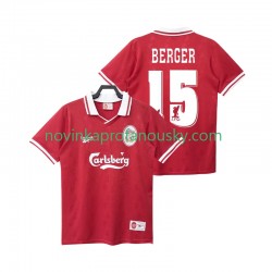 Liverpool Dres BERGER 15 1996 Retro Domácí Fotbalové Dresy pro Muže 1998 Krátký rukáv