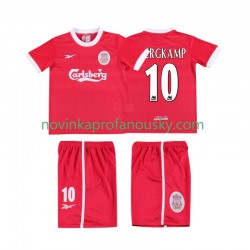 Liverpool Dres BERGKAMP 10 LWP 1997 Retro Domácí Fotbalové Dresy pro Děti 1998 Krátký rukáv