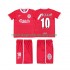 Liverpool Dres BERGKAMP 10 LWP 1997 Retro Domácí Fotbalové Dresy pro Děti 1998 Krátký rukáv