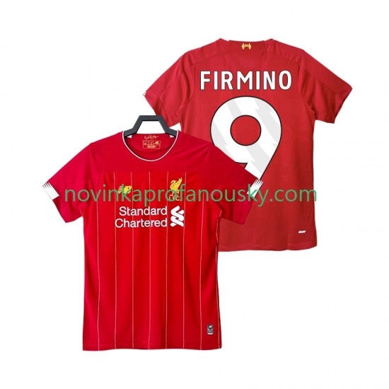 Liverpool Dres FIRMINO 9 2019 2020 Retro Domácí Fotbalové Dresy pro Muže Krátký rukáv
