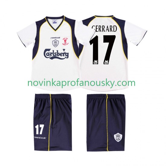Liverpool Dres GERRARD 17 LWP 2001 Retro Venkovní Fotbalové Dresy pro Muže 2002 Krátký rukáv