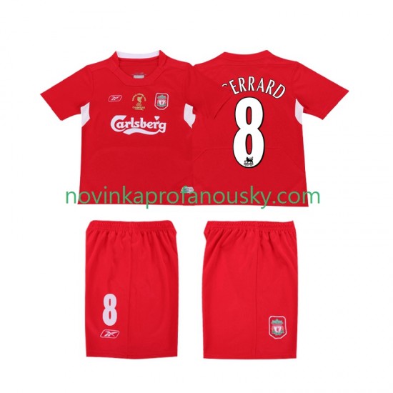 Liverpool Dres GERRARD 8 LWP 2005 Retro Domácí Fotbalové Dresy pro Muže 2004 Krátký rukáv