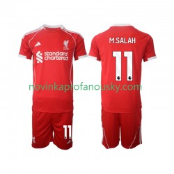 Liverpool Dres Mohamed Salah 11 Domácí Fotbalové Dresy pro Děti 2025-2026 Krátký rukáv
