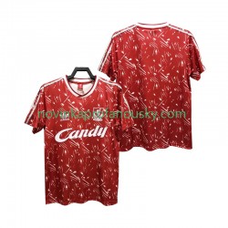 Liverpool Dres 1989 1991 Retro Domácí Fotbalové Dresy pro Muže Krátký rukáv