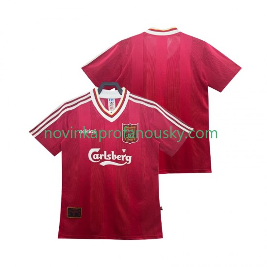 Liverpool Dres 1995 1996 Retro Domácí Fotbalové Dresy pro Muže Krátký rukáv