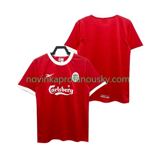 Liverpool Dres Retro Domácí Fotbalové Dresy pro Muže 1998 1999 Krátký rukáv