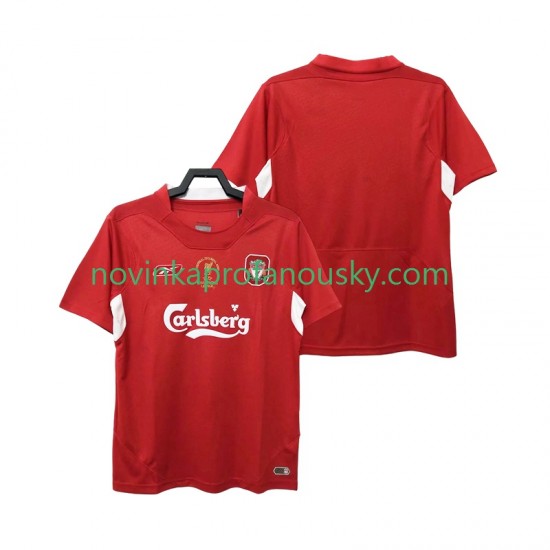 Liverpool Dres 2005 Retro Domácí Fotbalové Dresy pro Muže 2004 Krátký rukáv