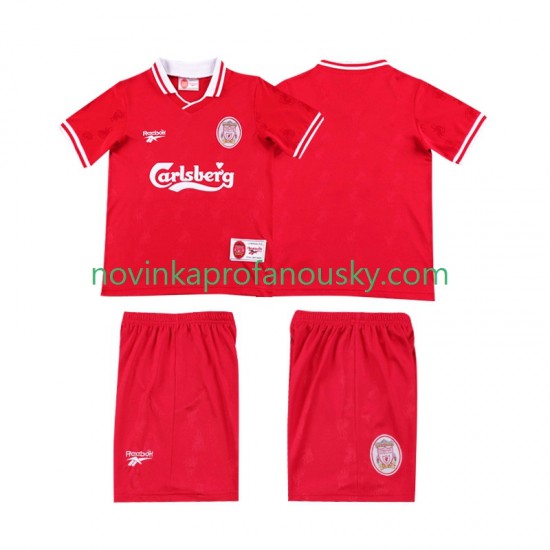 Liverpool Dres LWP 1996 1997 Retro Domácí Fotbalové Dresy pro Děti Krátký rukáv