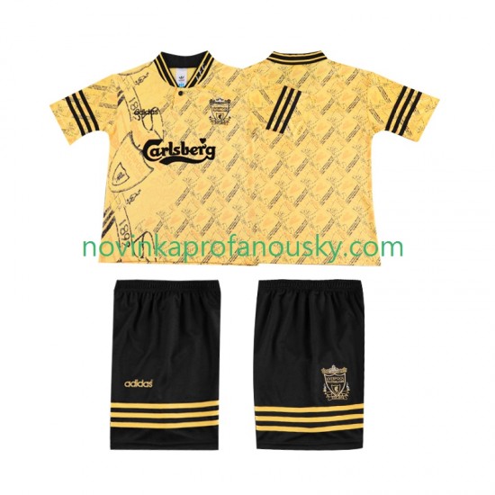 Liverpool Dres LWP 1996 Retro Alternativní Fotbalové Dresy pro Děti 1994 Krátký rukáv