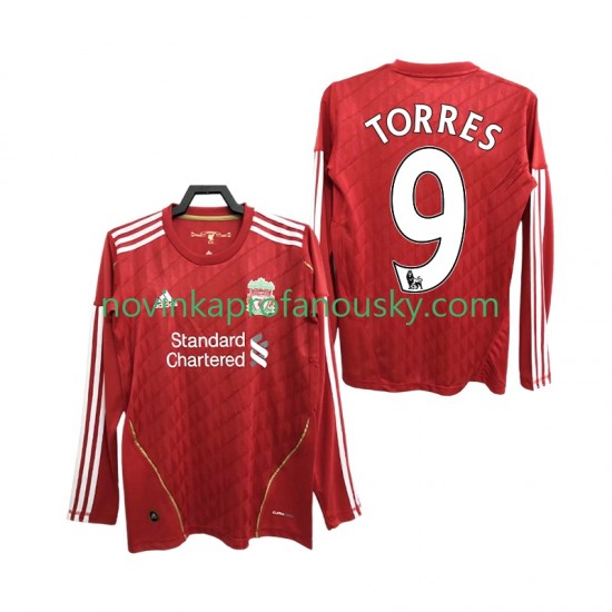 Liverpool Dres Torres 9 2012 Retro Domácí Fotbalové Dresy pro Muže 2010 Dlouhý rukáv