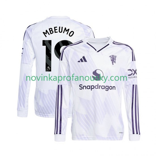 Manchester United Dres Bryan Mbeumo 19 Venkovní Fotbalové Dresy pro Muže 2025-2026 Dlouhý rukáv
