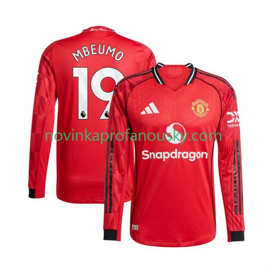Manchester United Dres Bryan Mbeumo 19 Domácí Fotbalové Dresy pro Muže 2025-2026 Dlouhý rukáv