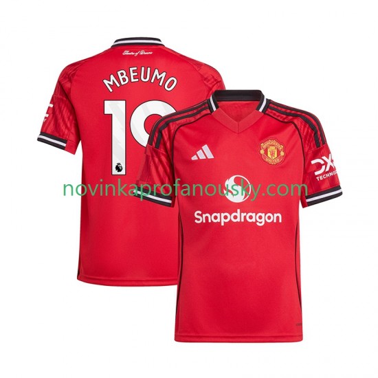 Manchester United Dres Bryan Mbeumo 19 Domácí Fotbalové Dresy pro Muže 2025-2026 Krátký rukáv